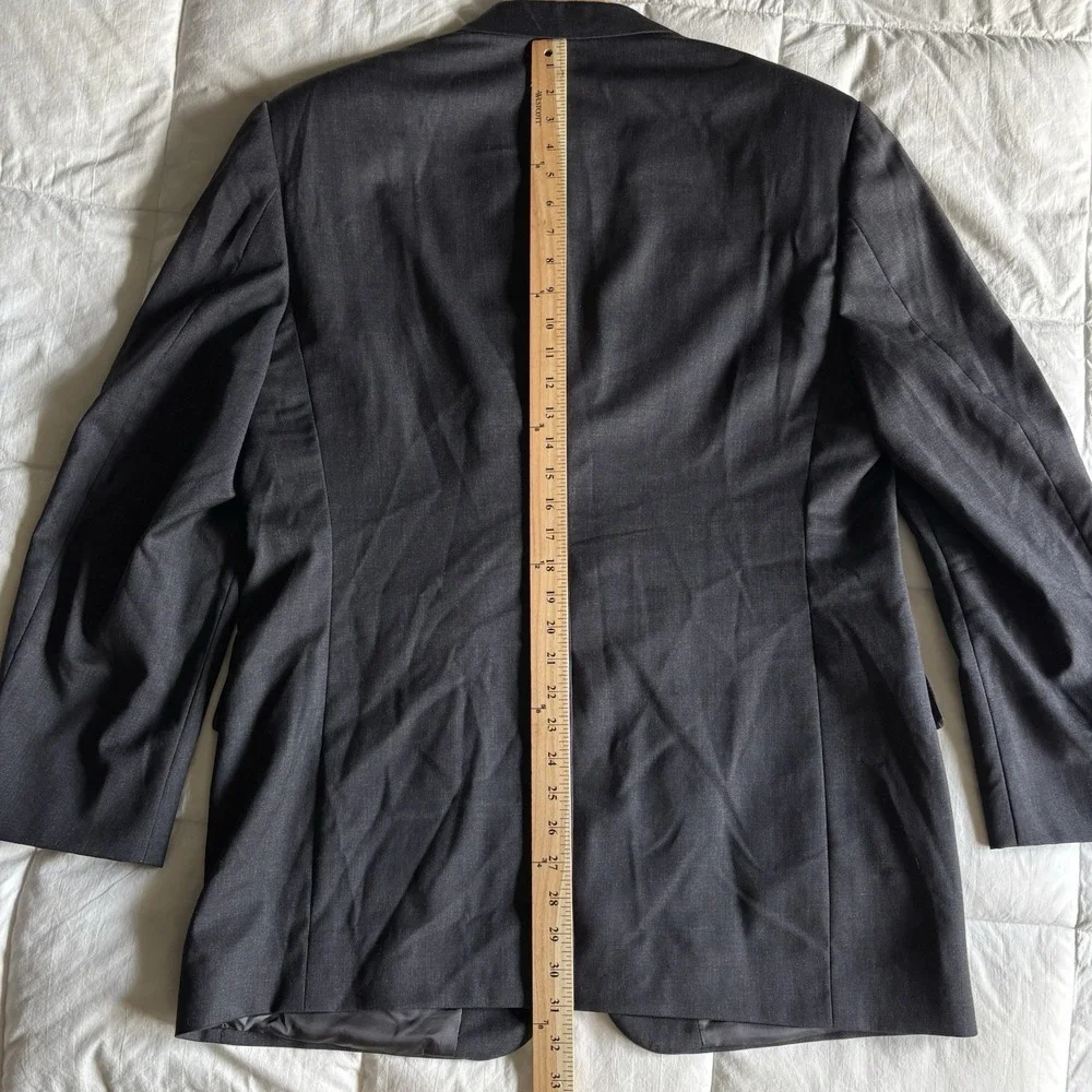 Brooks Brothers 1818 Mainline Regent Super 110s Wool Blazer Men's 43R Black 2BSV